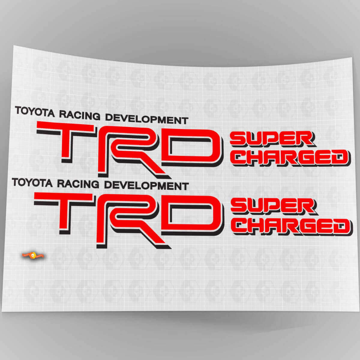 TRD Supercharged Side Vinyl Decal Pair for Toyota FJ Cruiser