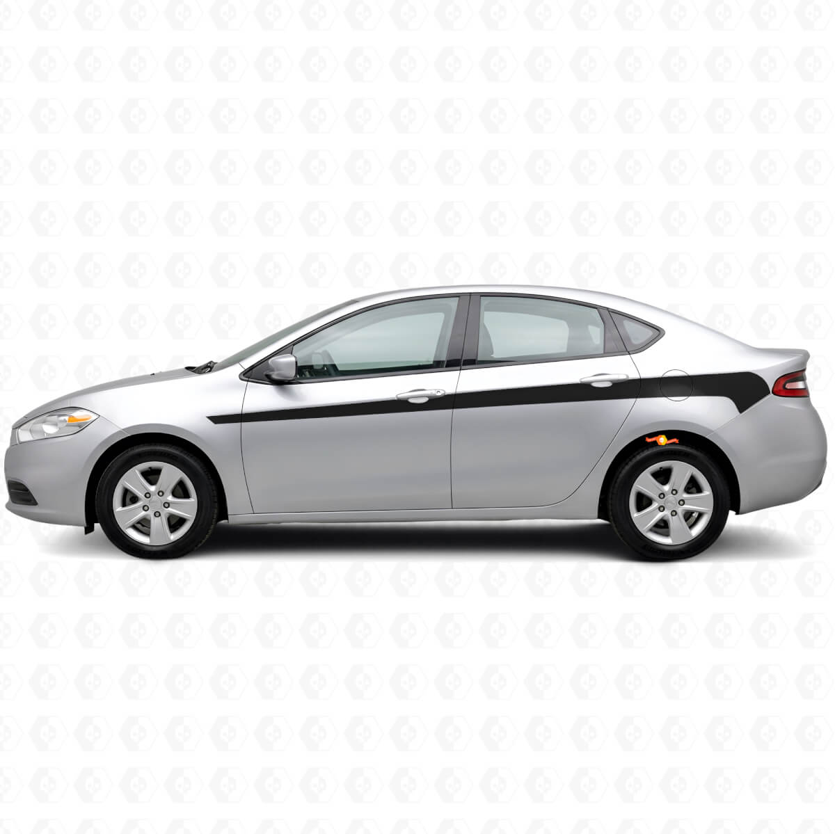 Accent Side Stripes Vinyl Decal Kit for Dodge Dart 2013+
