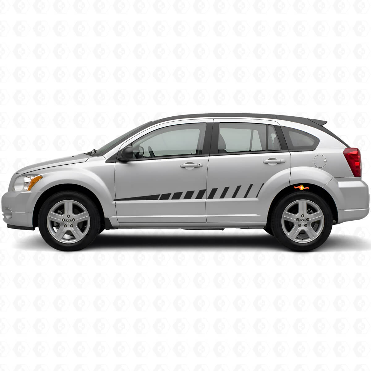 Strobe Design Side Stripes Vinyl Decal Kit for Dodge Caliber 2007+