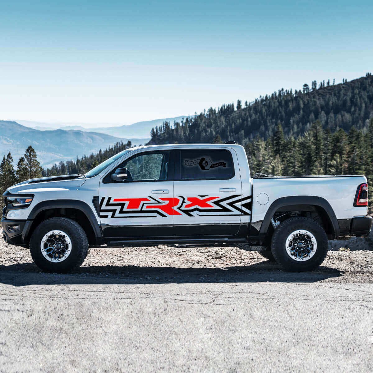 TRX Door Side Vinyl Decal Kit for Dodge Ram Rebel TRX 2021+