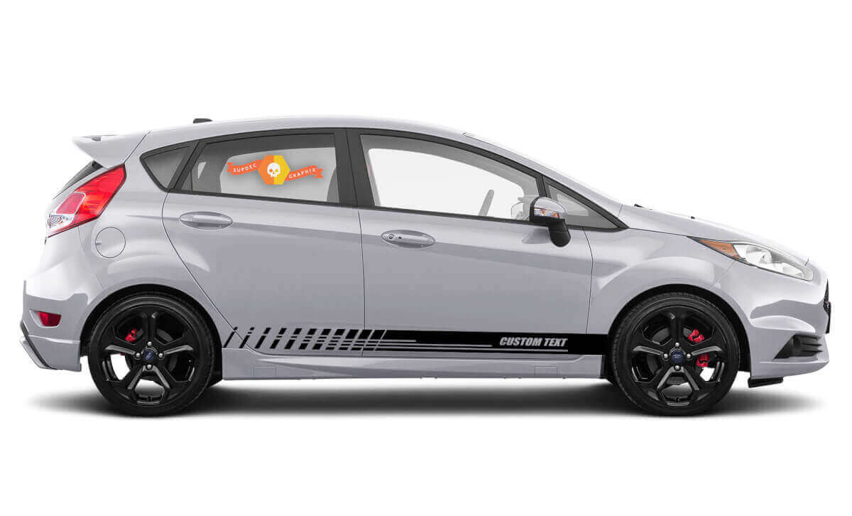 Racing Syle Door Side Stripes Vinyl Decal Kit for Musclecar Fiesta S