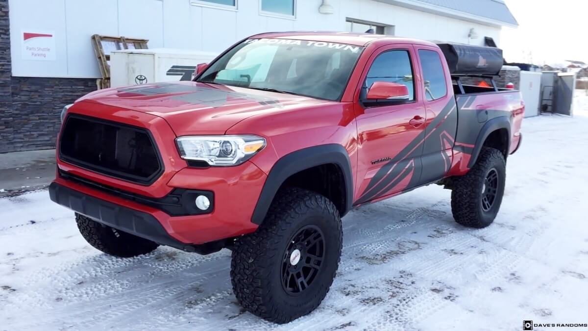 TRD-Style Side Graphics Vinyl Decal Kit for Toyota Tacoma 2015-2018