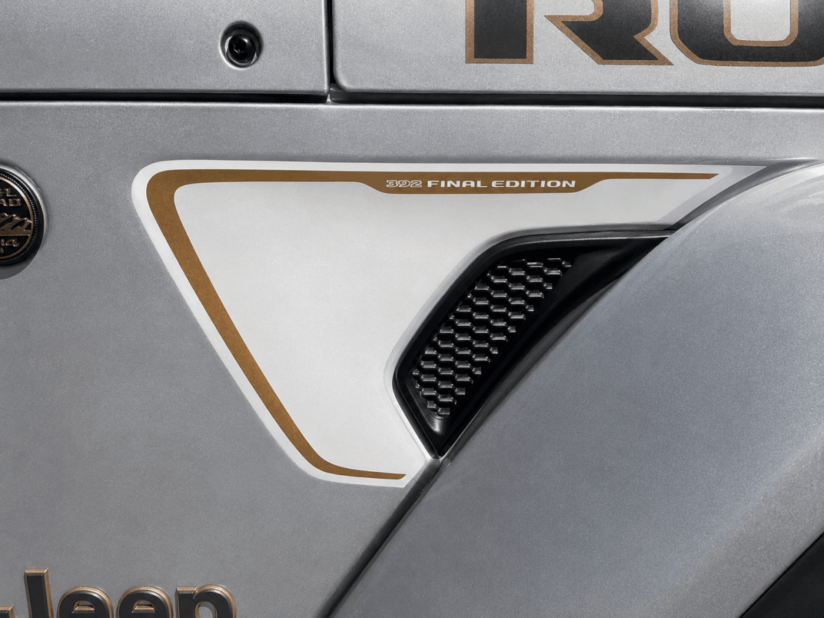 392 Final Edition Fender Vent Vinyl Graphics Decal Kit for Jeep Wrangler Rubicon