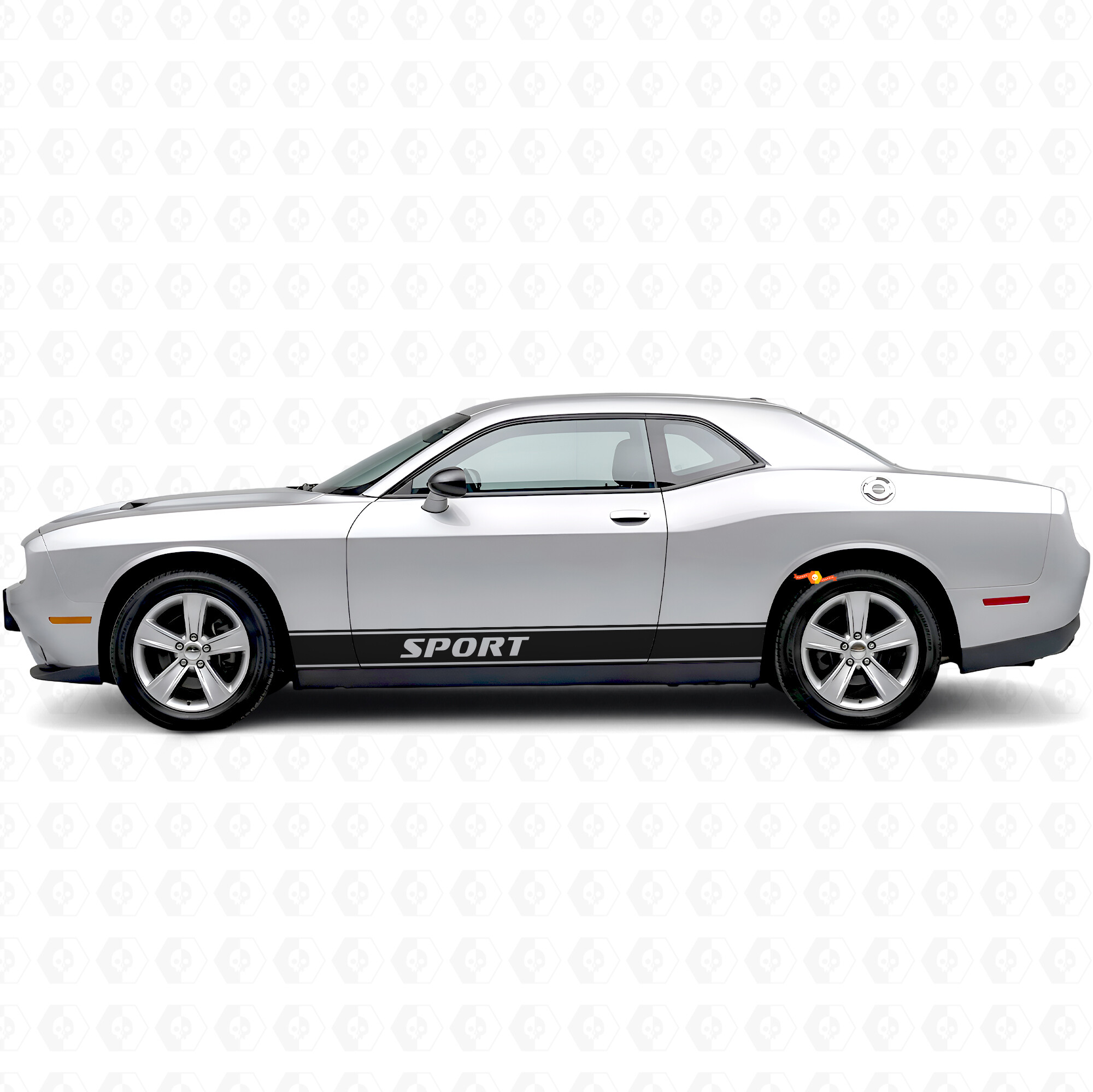 Sport Outline Stripes Side Vinyl Decal Sticker for Dodge Challenger