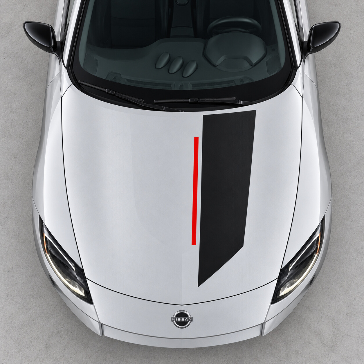 Offset Track Panel Hood Vinyl Decal Sticker for Nissan Z 2023