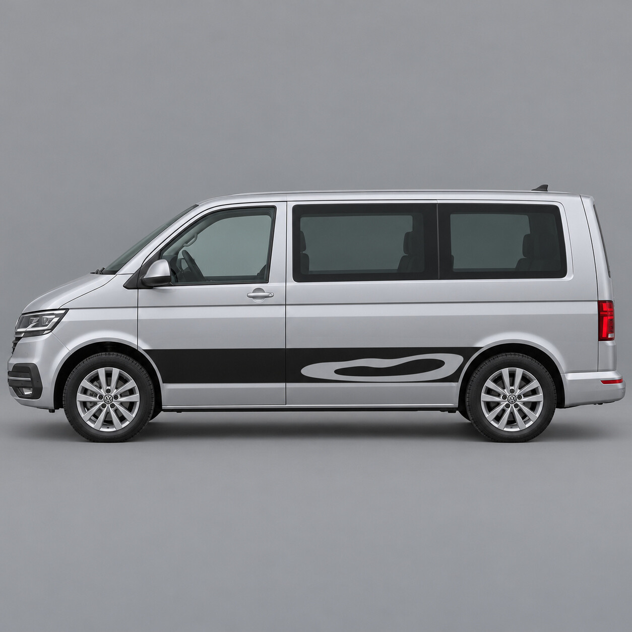 Contour Lagoon Side Vinyl Decal Sticker for Volkswagen Multivan T6.1 SWB 2019-2024