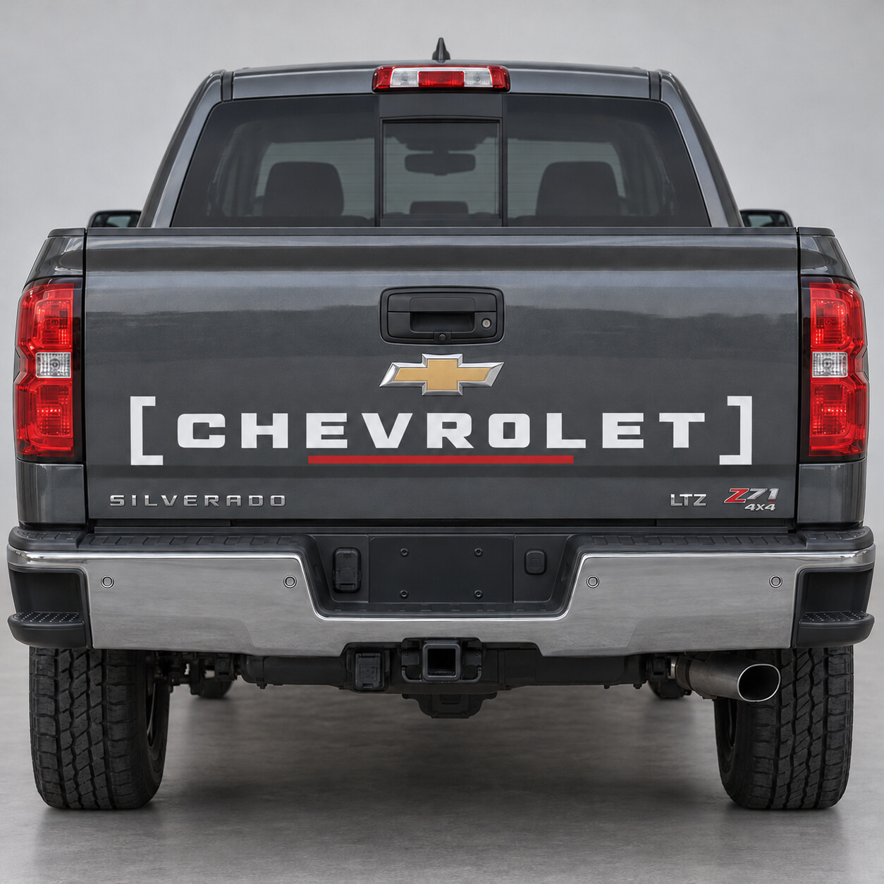 Bracket Type 1500 Tailgate Vinyl Decal Sticker for Chevrolet Silverado 2018