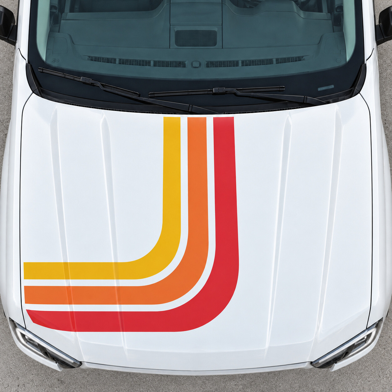 Retro Fan LARIAT Hood Vinyl Decal Sticker for Ford Ranger 2024