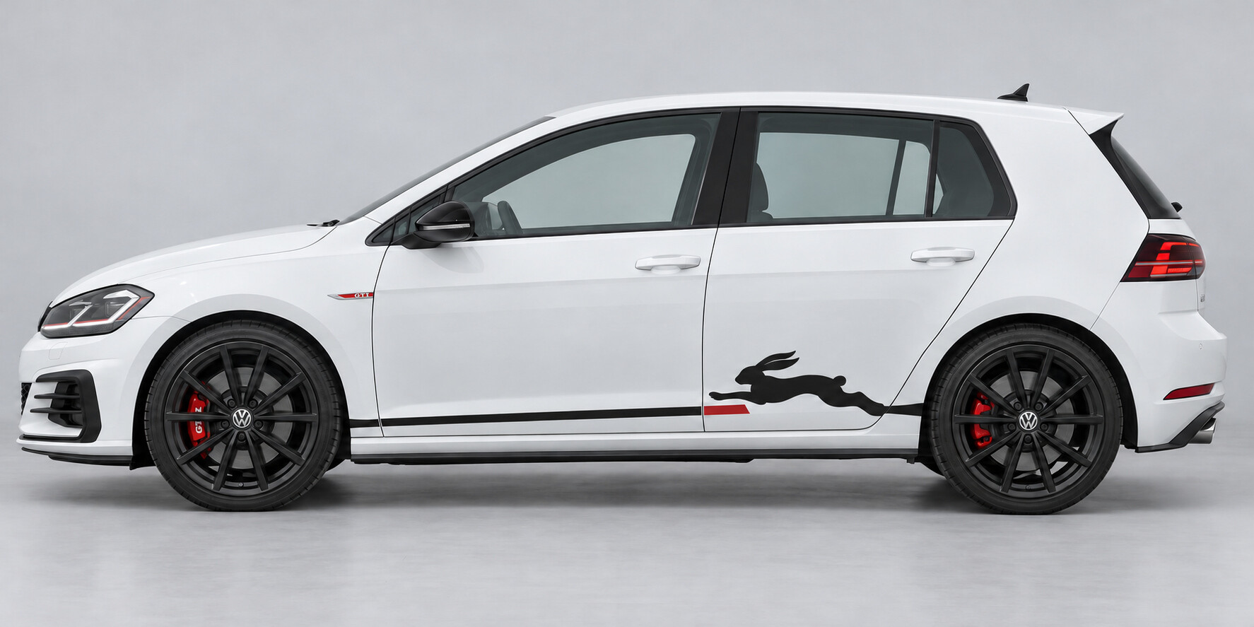Rabbit Leap Side Vinyl Decal Sticker for Volkswagen Golf GTI 2019