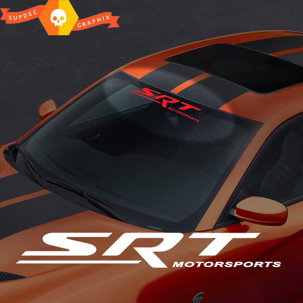 SRT Motorsports Windshield Banner Vinyl Decal for Dodge Challenger Charger