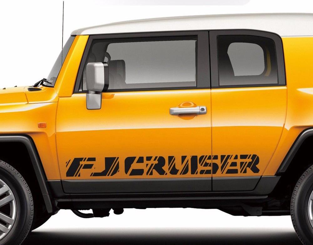 Distressed FJ Cruiser Logo Side Door Vinyl Decal Sticker for Toyota FJ Cruiser