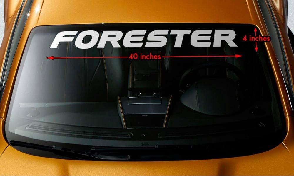 Brand Lettering Windscreen Decal Sticker Vinyl Graphics 2 For Subaru Forester