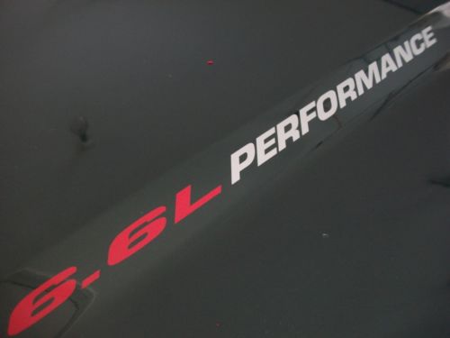 6.6L Performance Hood Vinyl Decals for Chevy Silverado 2500 3500 HD Duramax