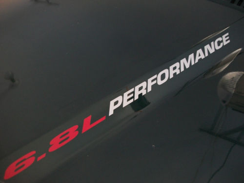 6.8L PERFORMANCE Hood Vinyl Decal Sticker for Ford F-250