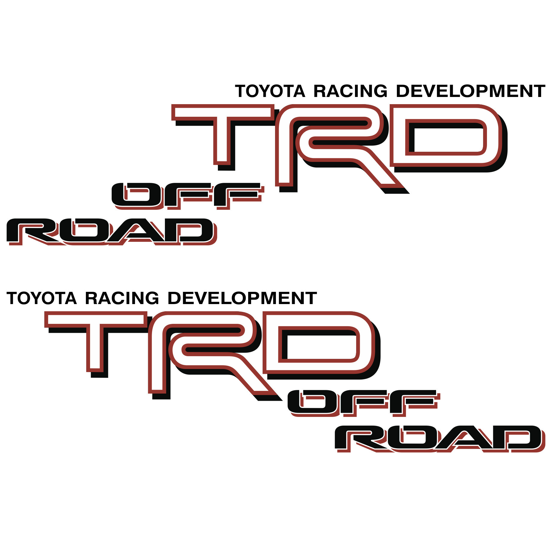 TRD Off Road Bedside Side Vinyl Decal Sticker for Toyota Tacoma