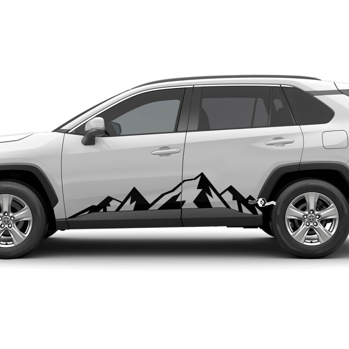 Mountains Rocker Panel Side Doors Decal Sticker for Toyota Rav4 Rav 4
