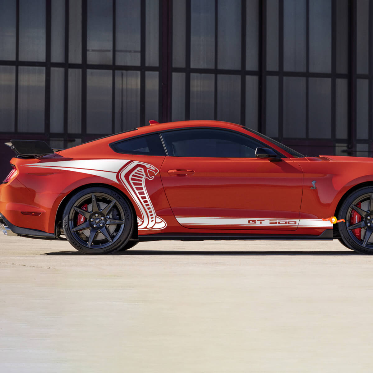 Side Rear Graphics Stripes Stickers Decals for Ford Mustang Cobra
