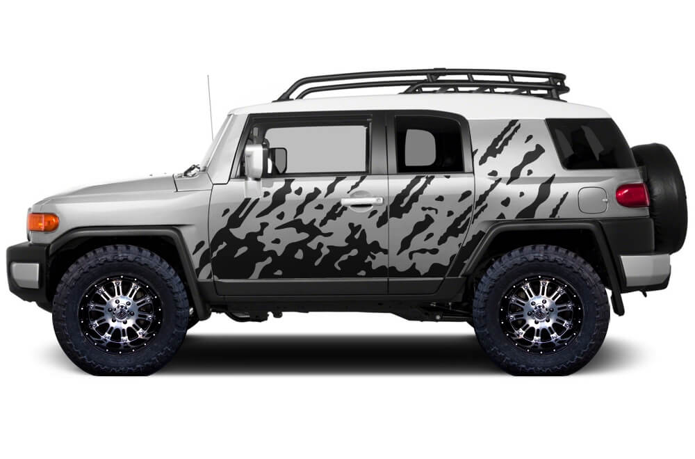 Mud Splash Side Vinyl Decal Kit for Toyota FJ Cruiser 2007-2014