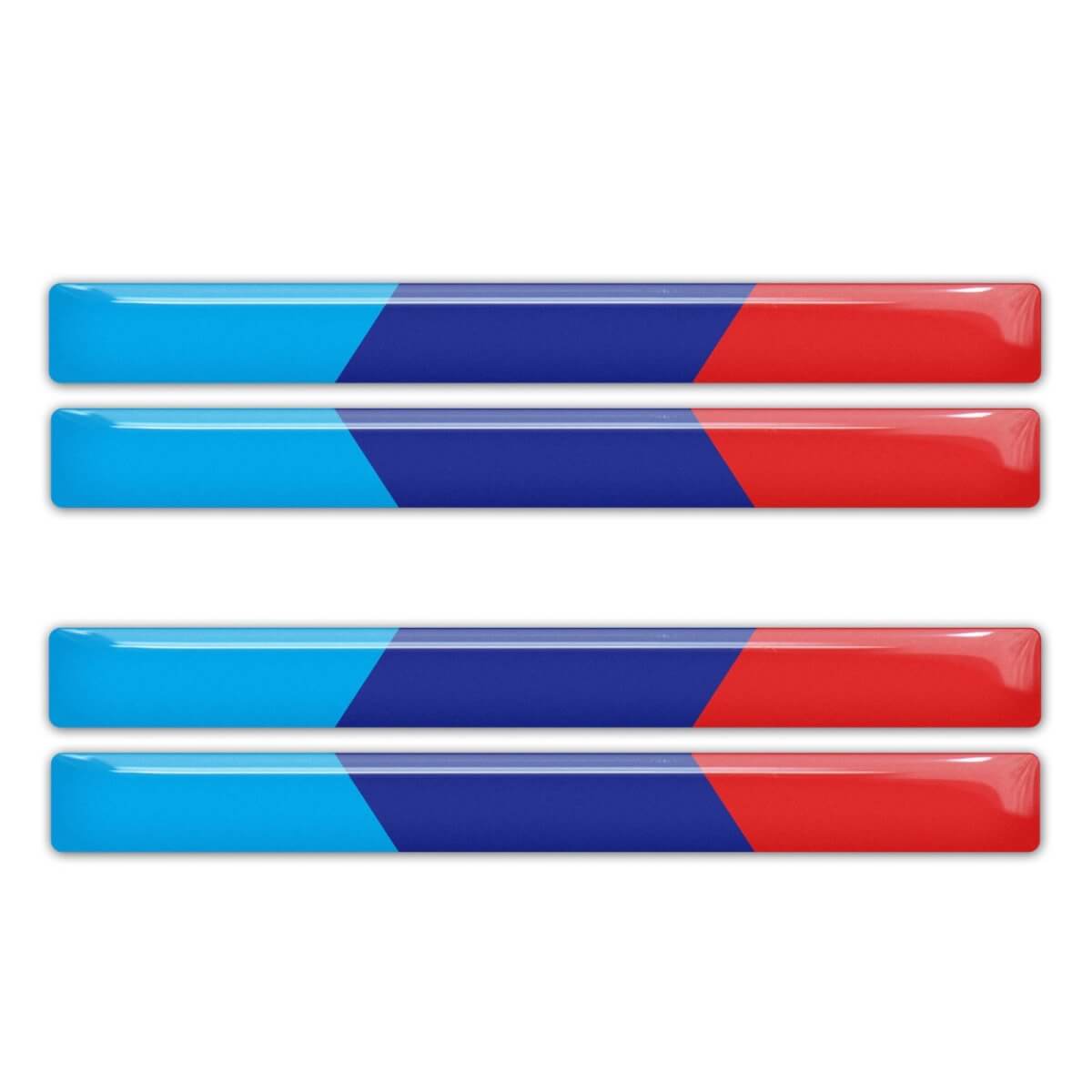 BMW M-Style Performance Color 3D Domed Vinyl Decal Set