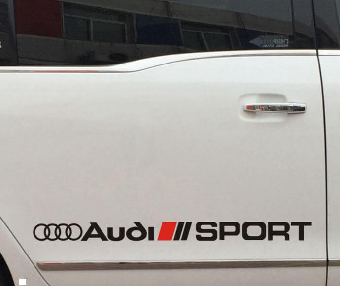 Audi Sport Side Skirt Racing Vinyl Decal for Audi