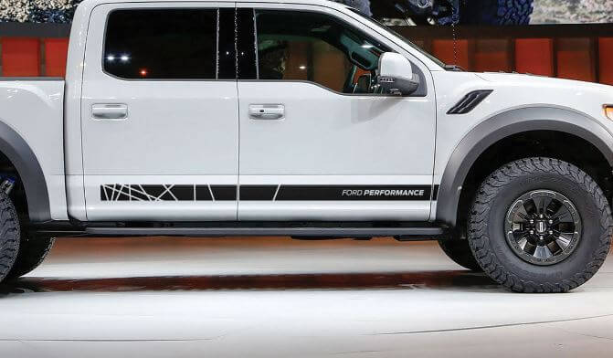 Ford F-150 Raptor 2017 graphics side stripe decal sticker retro Ford Performance