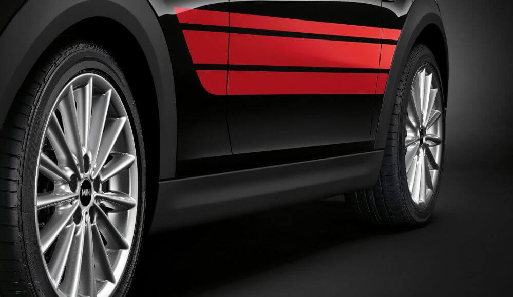 Mini Cooper side stripes John Cooper Works PRO stripes graphics