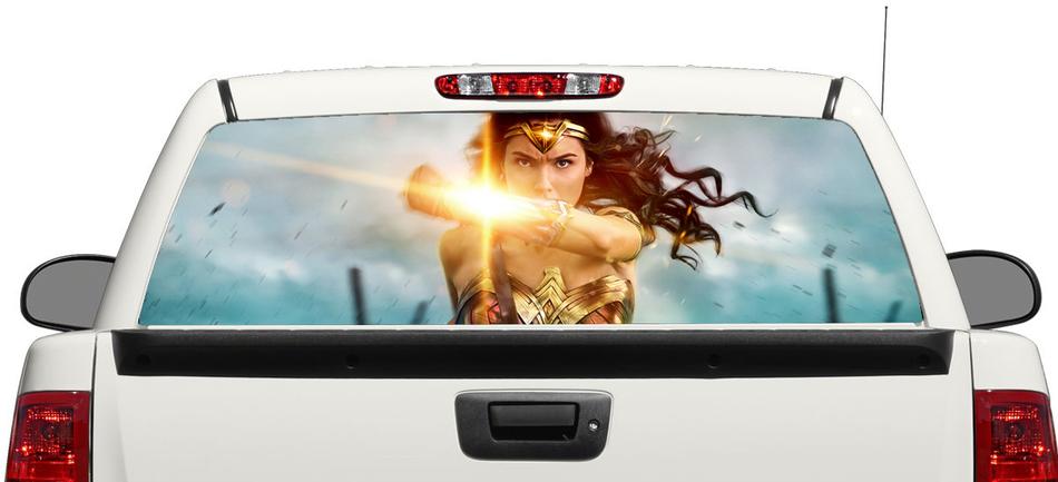Wonder Women Rear Window Vinyl Decal for Pick-up Trucks SUVs