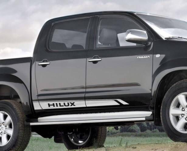 Branded Side Stripes Vinyl Decal Set for Toyota Hilux SR5