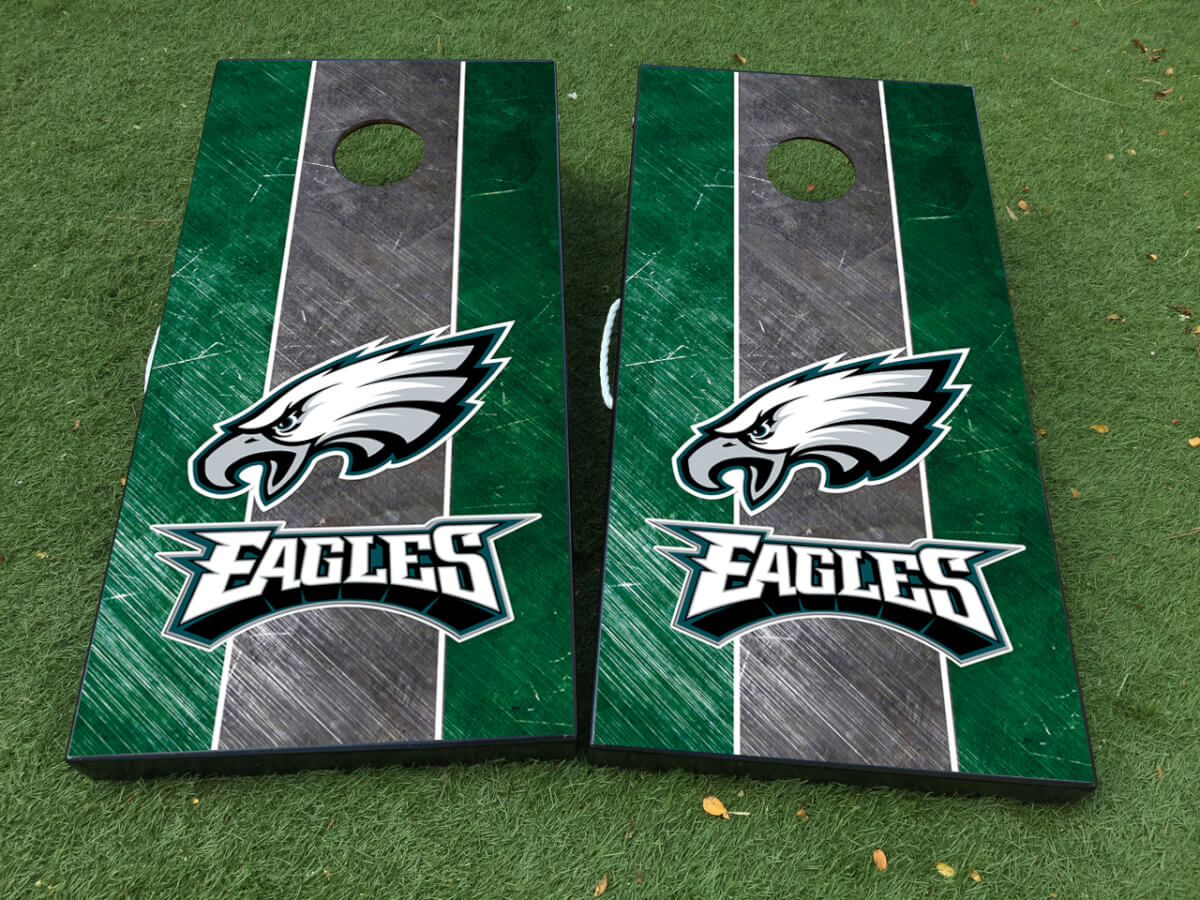 Philadelphia Eagles Football Cornhole Board Game Sticker Decal VINYL WRAPS with LAMINATED 3049