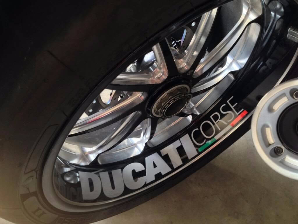 Ducati Corse Wheel Rim Decals for Ducati 17 Inch