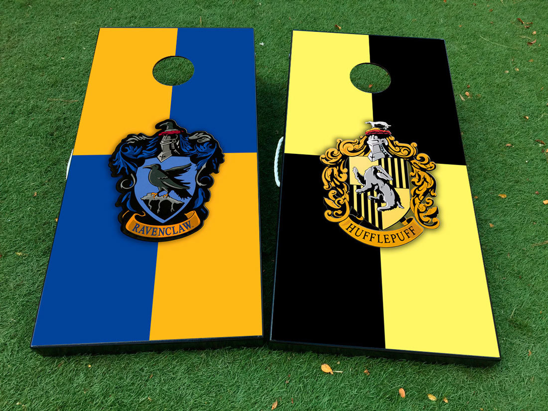 Slytherin and gryffindor team harry potter Cornhole Board Game Sticker Decal VINYL WRAPS with LAMINATED
 2