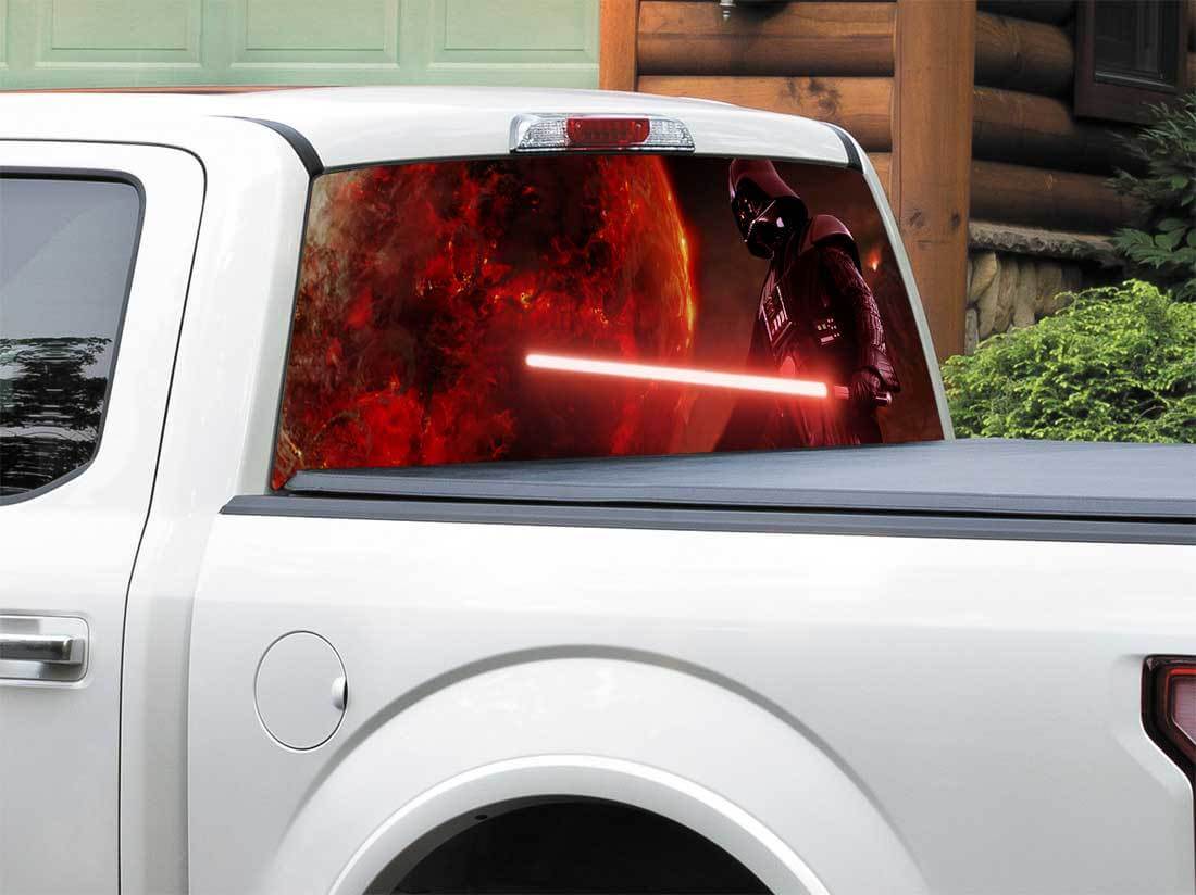 Darth Vader Rear Window Vinyl Decal for Pick-up Truck SUV 