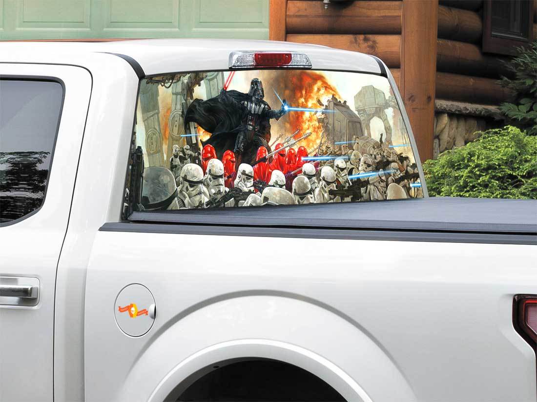 AT AT Walker Darth Vader Star Wars  Rear Window Decal Sticker Pick-up Truck SUV Car any size