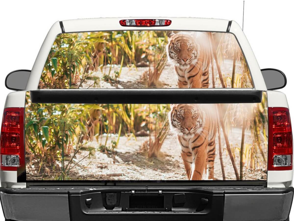 Tiger Rear Window or Tailgate Decal Sticker for Pick-up Truck SUV Car
