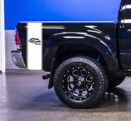 TRD Style Bed Side Stripes Vinyl Decal Kit for Toyota Tacoma Tundra