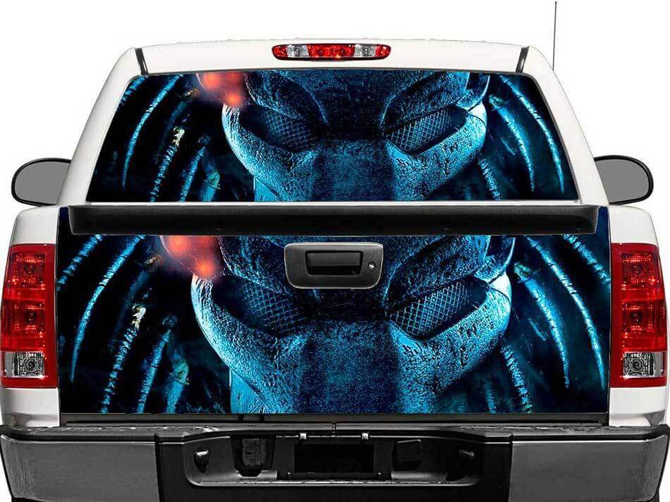 Predator Rear Window Tailgate Vinyl Decal Sticker for Trucks