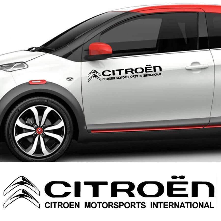 Citroen Motorsports International Side Vinyl Decal Set for Citroen 