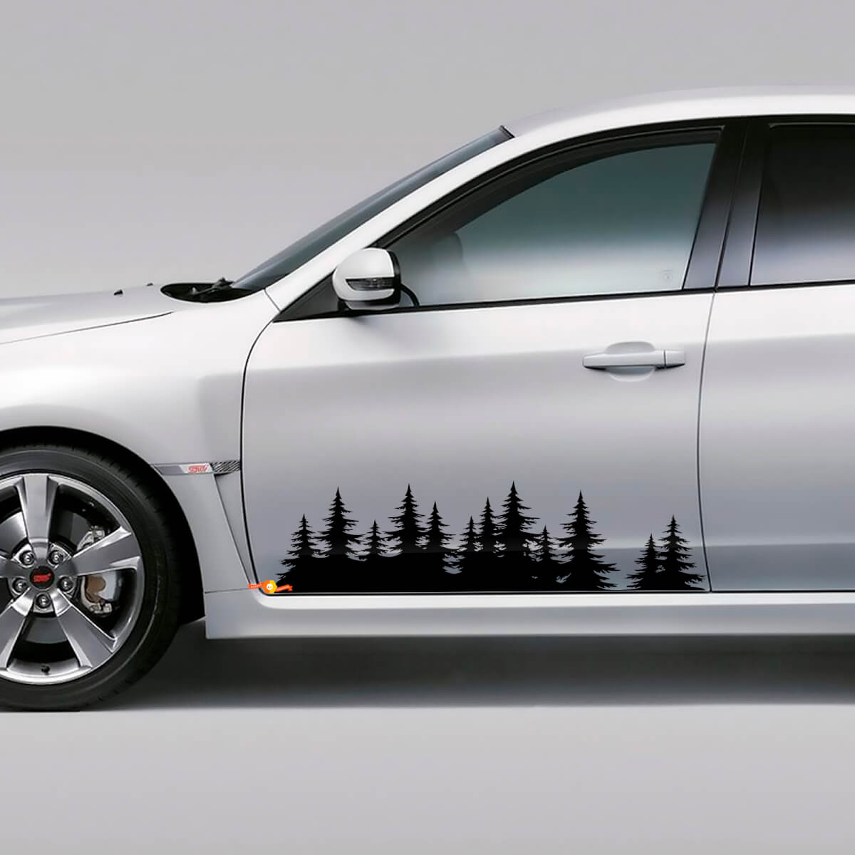 Suba custom tree forest Vinyl Decal Sticker Graphic WRX STI Forester