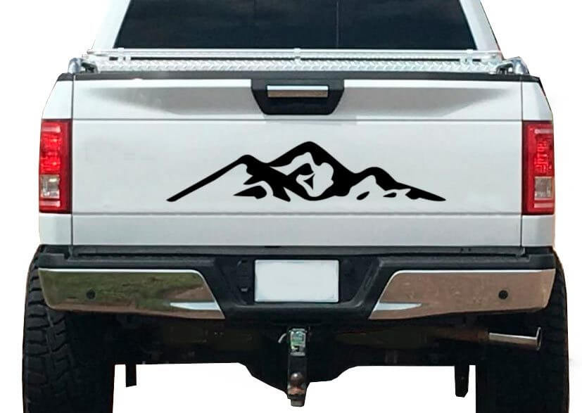 Mountain Nature Forest Graphic Sticker Decal Vinyl Fits Tailgate Trailer Caravan Camper 4276