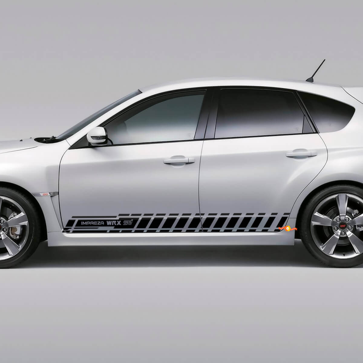 Side Stripe Vinyl Decal Kit for Subaru Impreza Hatchback WRX STI 2007-2012