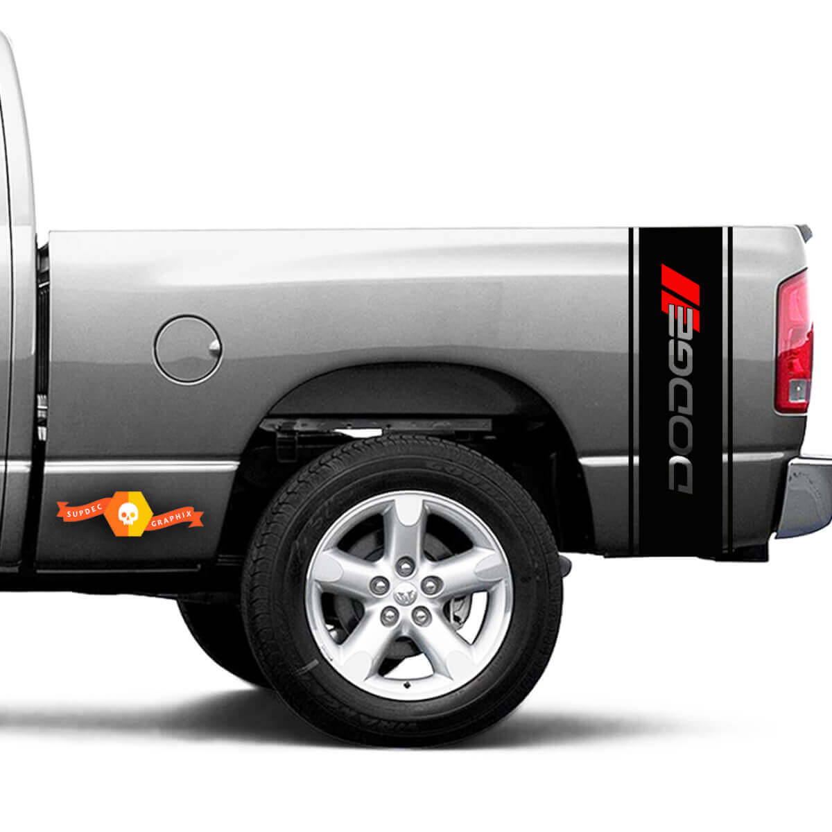 Dodge Hash Ram 1500 2500 3500 TRUCK bed box stripe decal vinyl Sticker Graphic