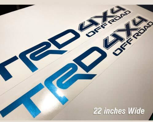 TRD 4x4 Off Road Style Vinyl Decal for Toyota Tacoma Tundra
