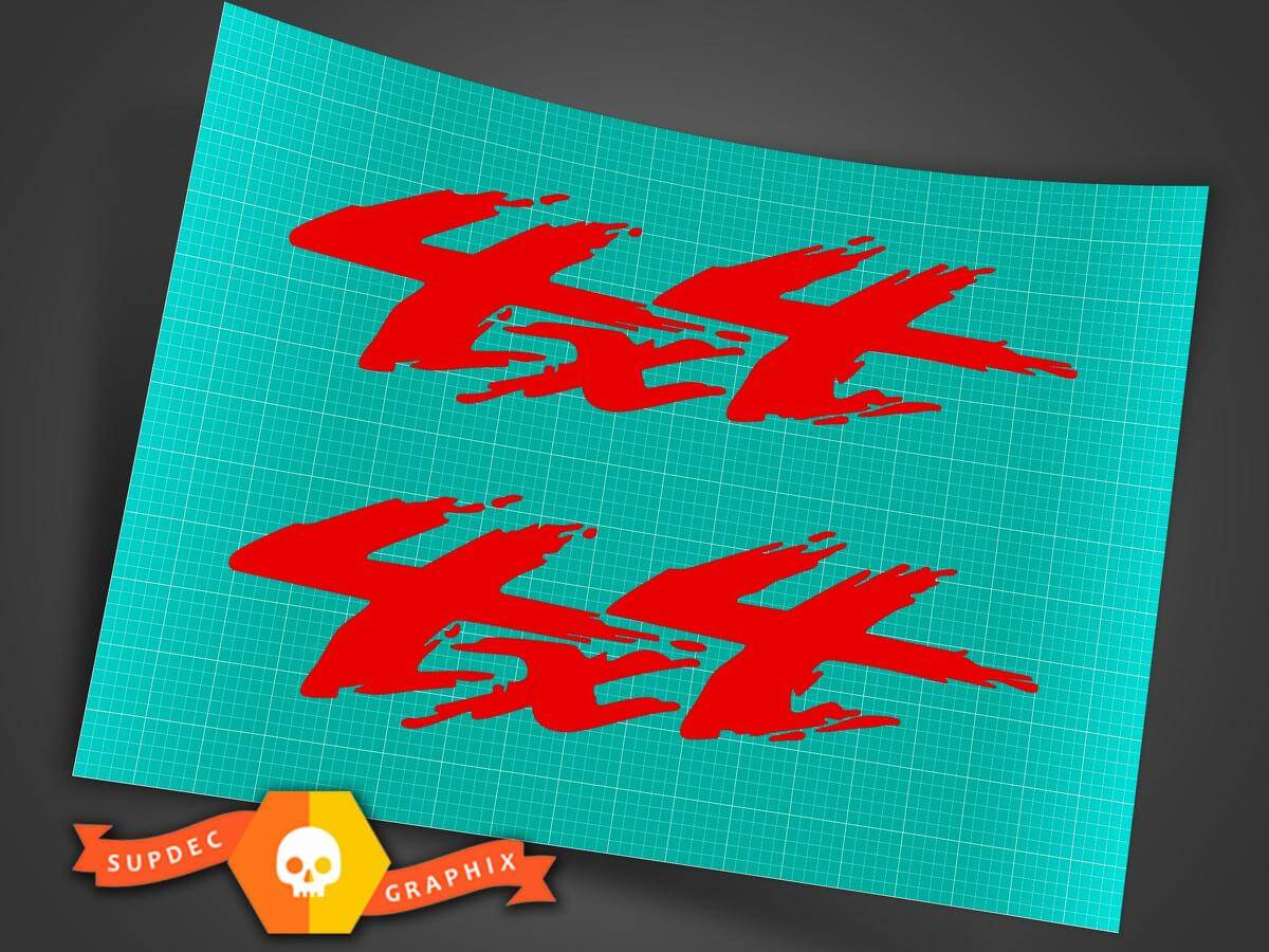 4x4 Off Road 4WD Splash Graphics Vinyl Decal for Musclecar Lorry