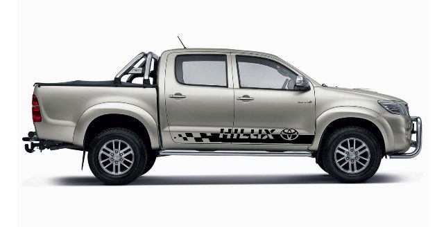 HILUX Checkered Stripes Side Vinyl Decal Sticker for Toyota Hilux