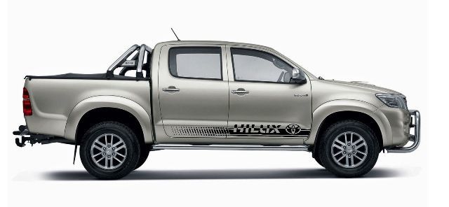 Hilux Branded Gradient Lines Side Vinyl Decal Sticker for Toyota Hilux