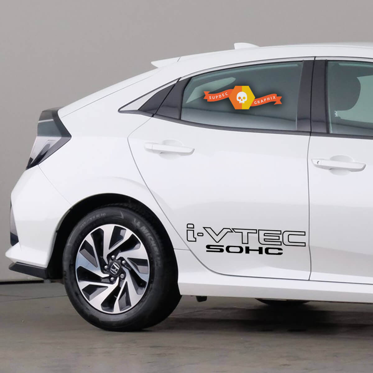 Honda Civic Accord Car Graphics I-VTEC Sohc x2 decals vinyl Sticker Rally Racing