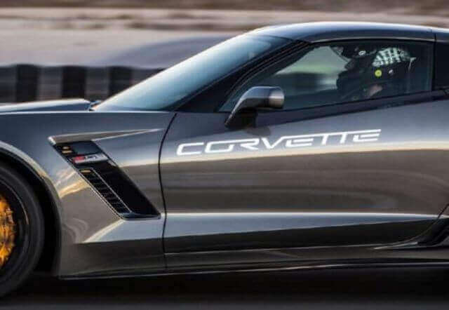 Corvette Side Lettering Vinyl Decal for Chevrolet Corvette