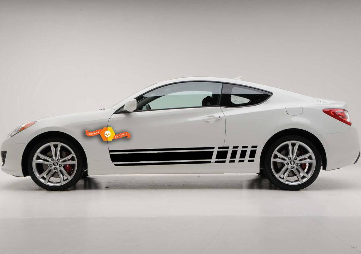 2X Multiple Color Elantra Sonata Azera Genesis Car Racing Decal Sticker
