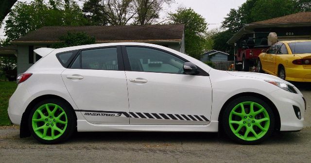 Racing Graphic Stripe Car Side Vinyl Decal Sticker for Mazdaspeed 3 2007 - 2013