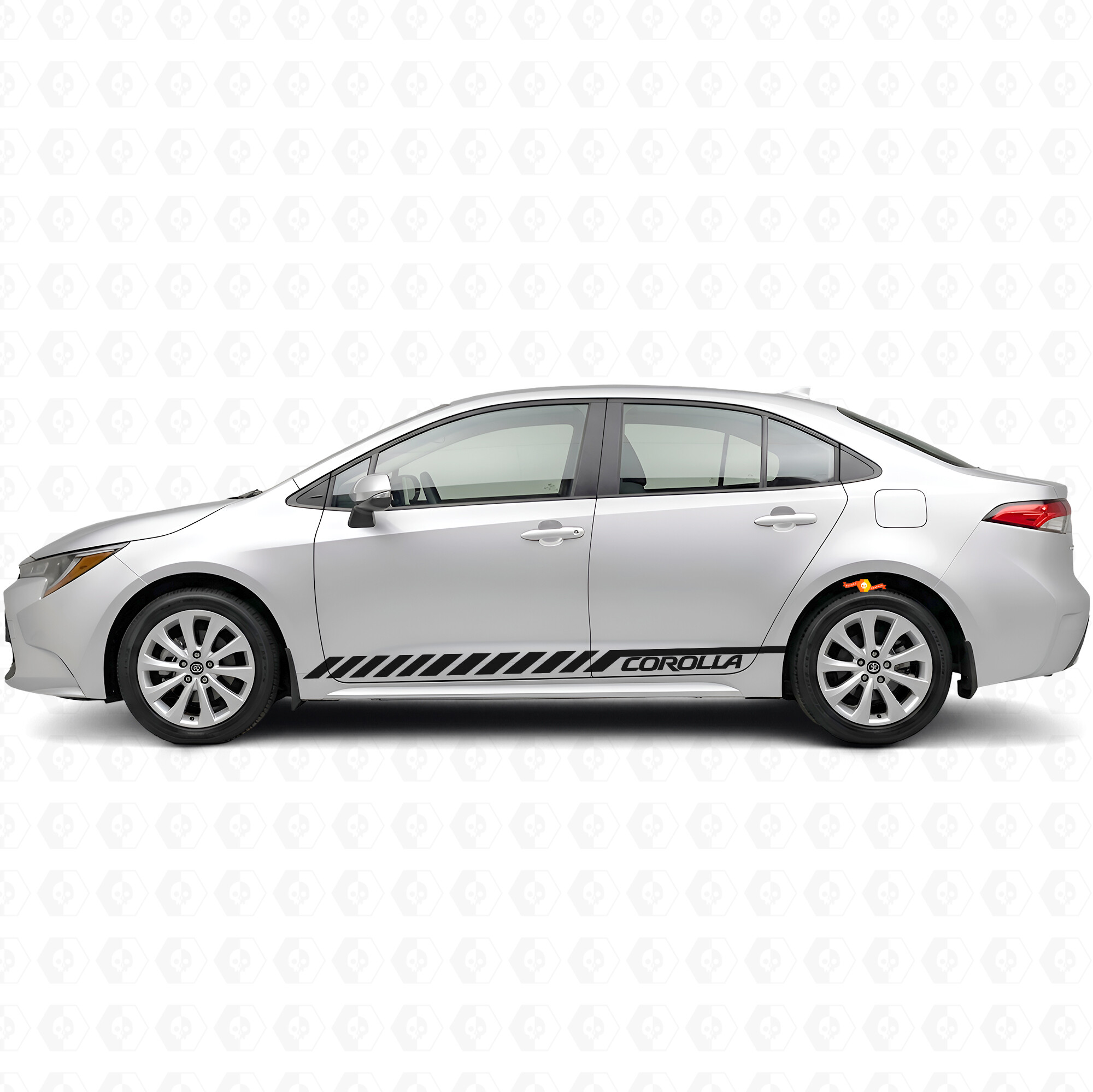 Racing Stripes Side Door Vinyl Decal Sticker for Toyota Corolla